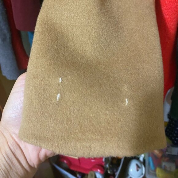 NWOT Calvin Klein Cashmere Wool Blend Camel Coat - Picture 5 of 6